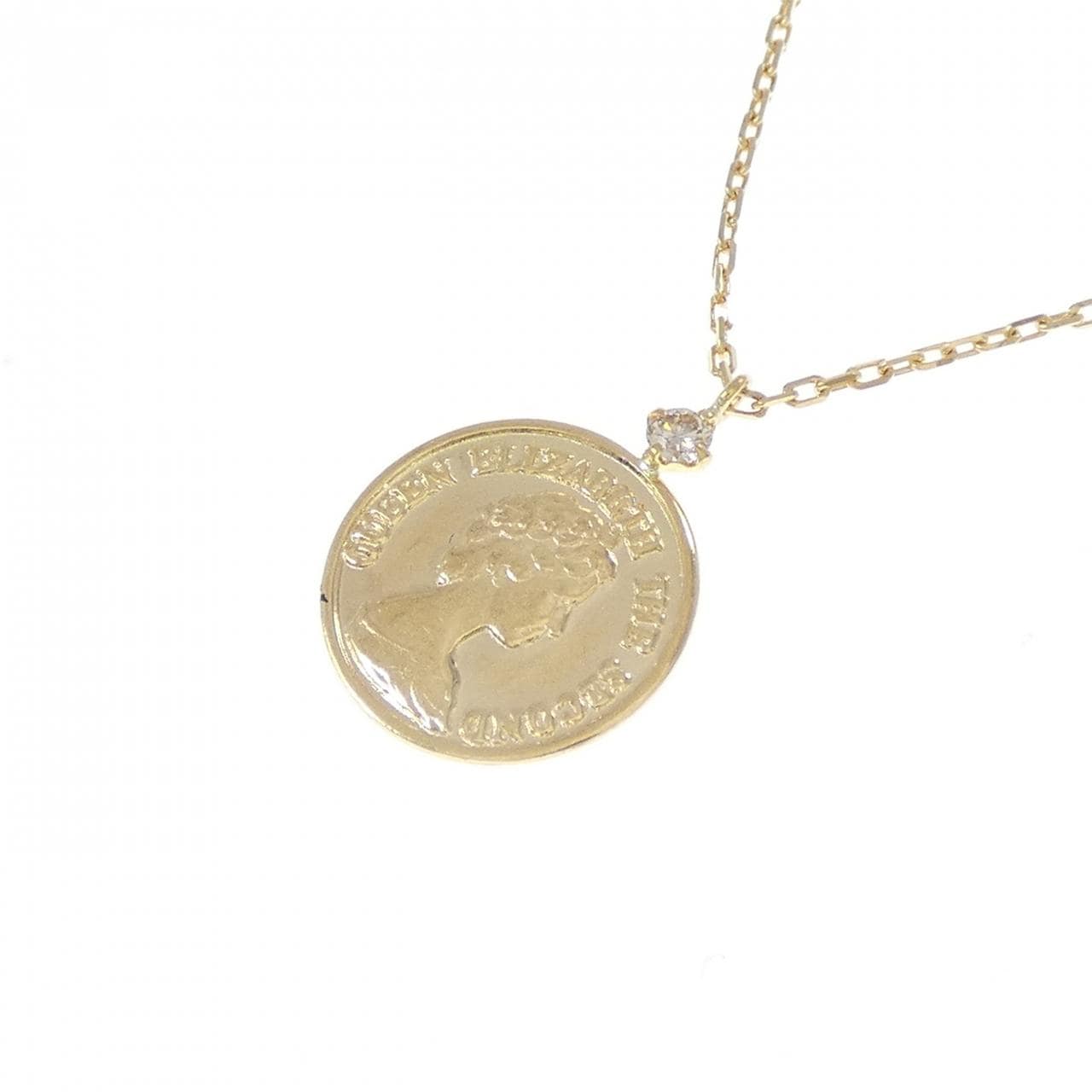 K18YG ダイヤモンド ネックレス 0.03CT