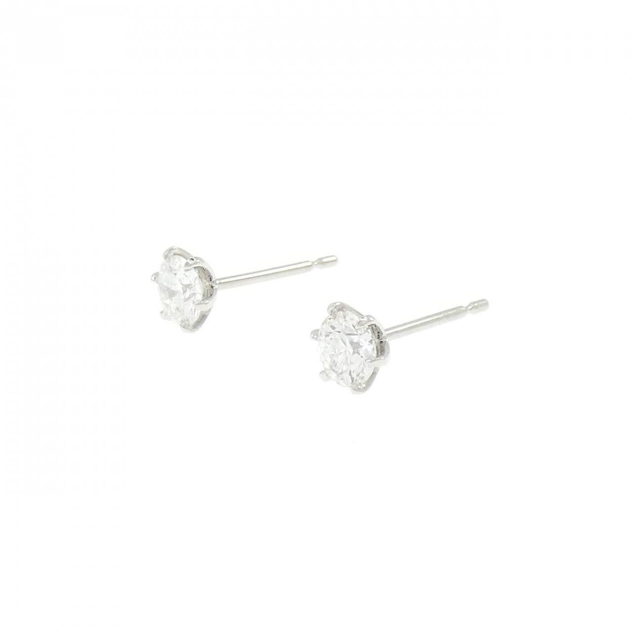 【リメイク】PT900/ST ダイヤモンド ピアス 0.306CT 0.317CT E SI1-2 EXT-VG