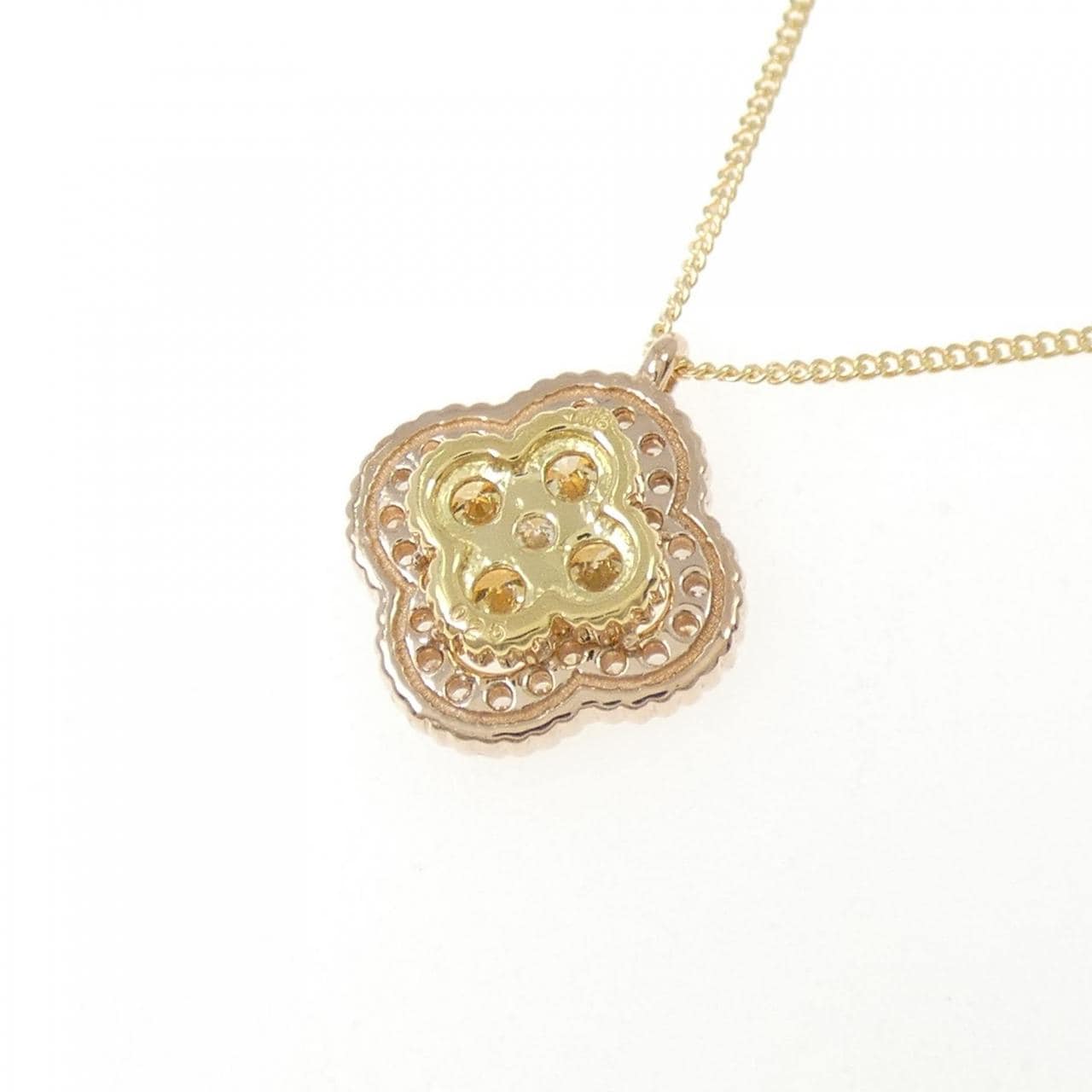 K18PG/K18YG ダイヤモンド ネックレス 0.25CT