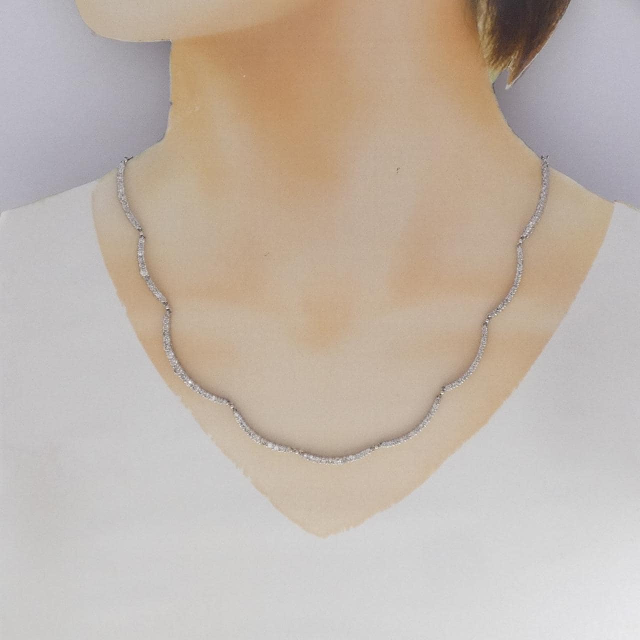 PT850 ダイヤモンド ネックレス 5.00CT