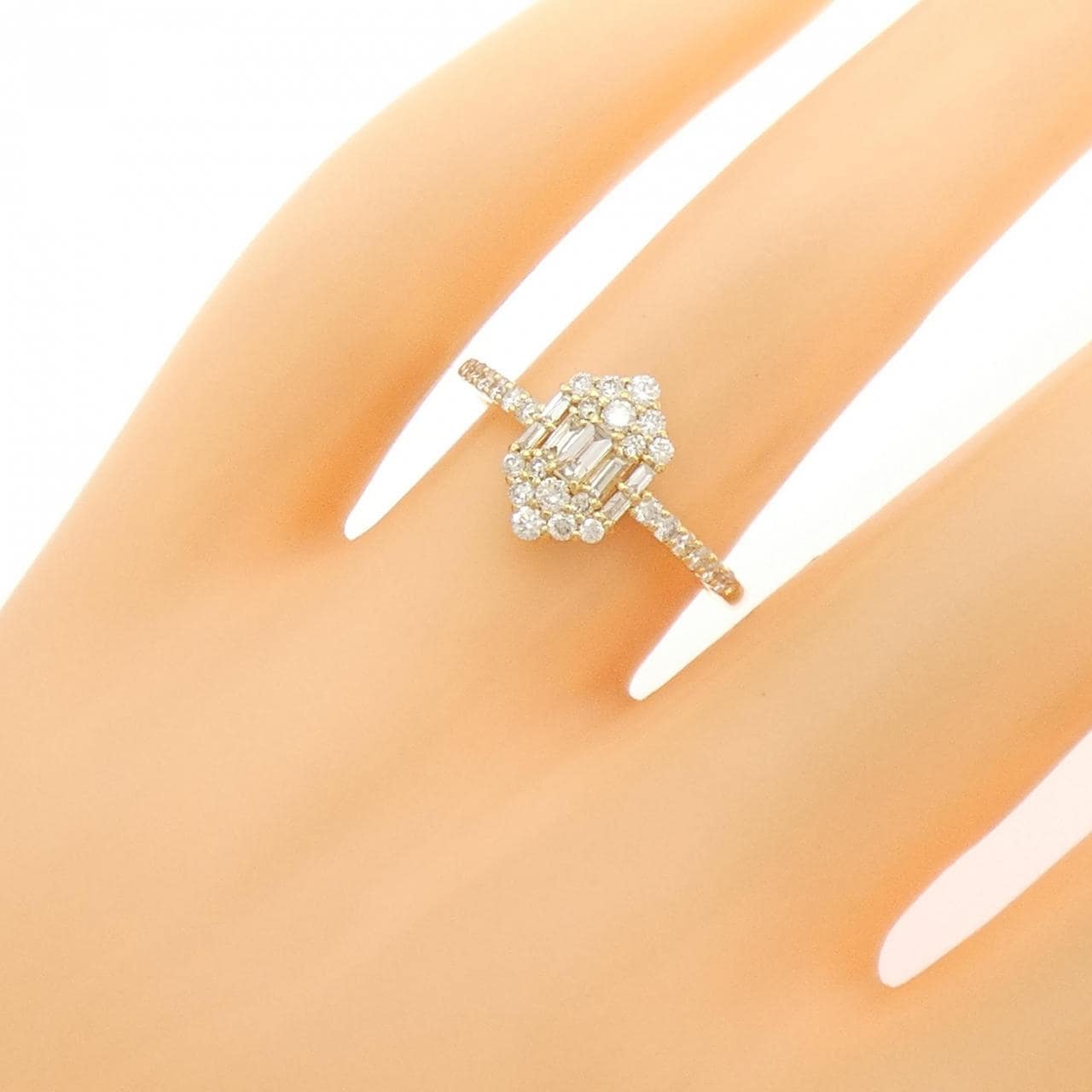 K18YG ダイヤモンド リング 0.50CT