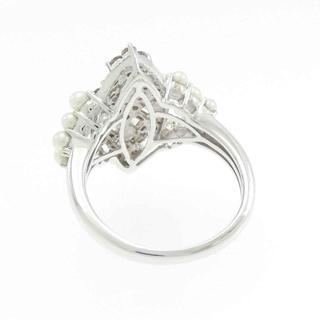 K18WG 淡水パール リング