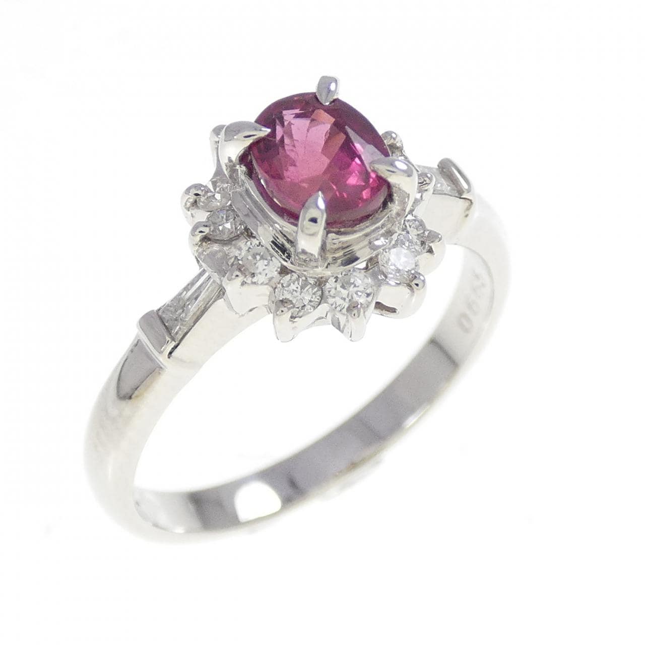 PT900 ルビー リング 0.665CT