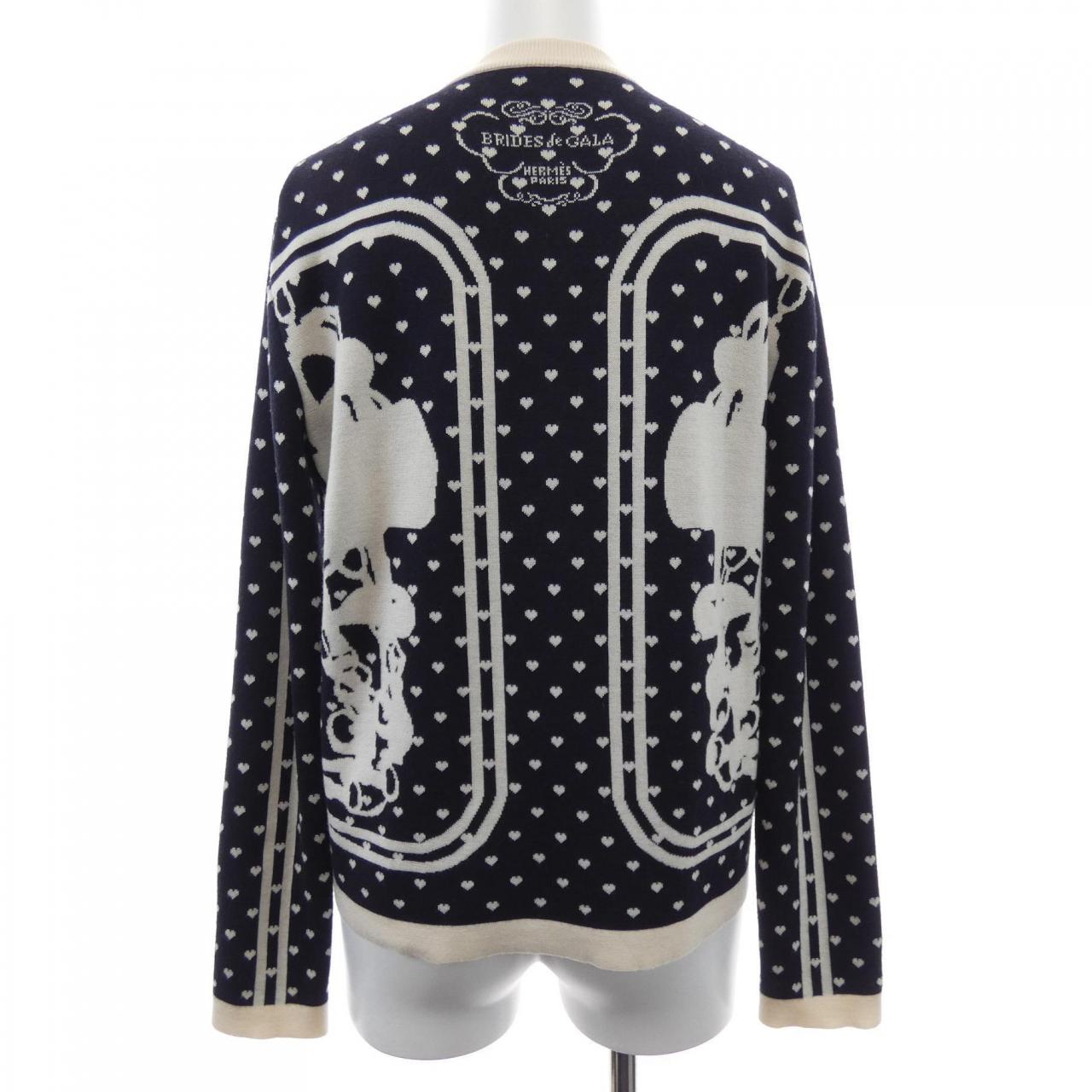 エルメス HERMES BRIDES DE GAlA LOVE *87-7711. カーディガン