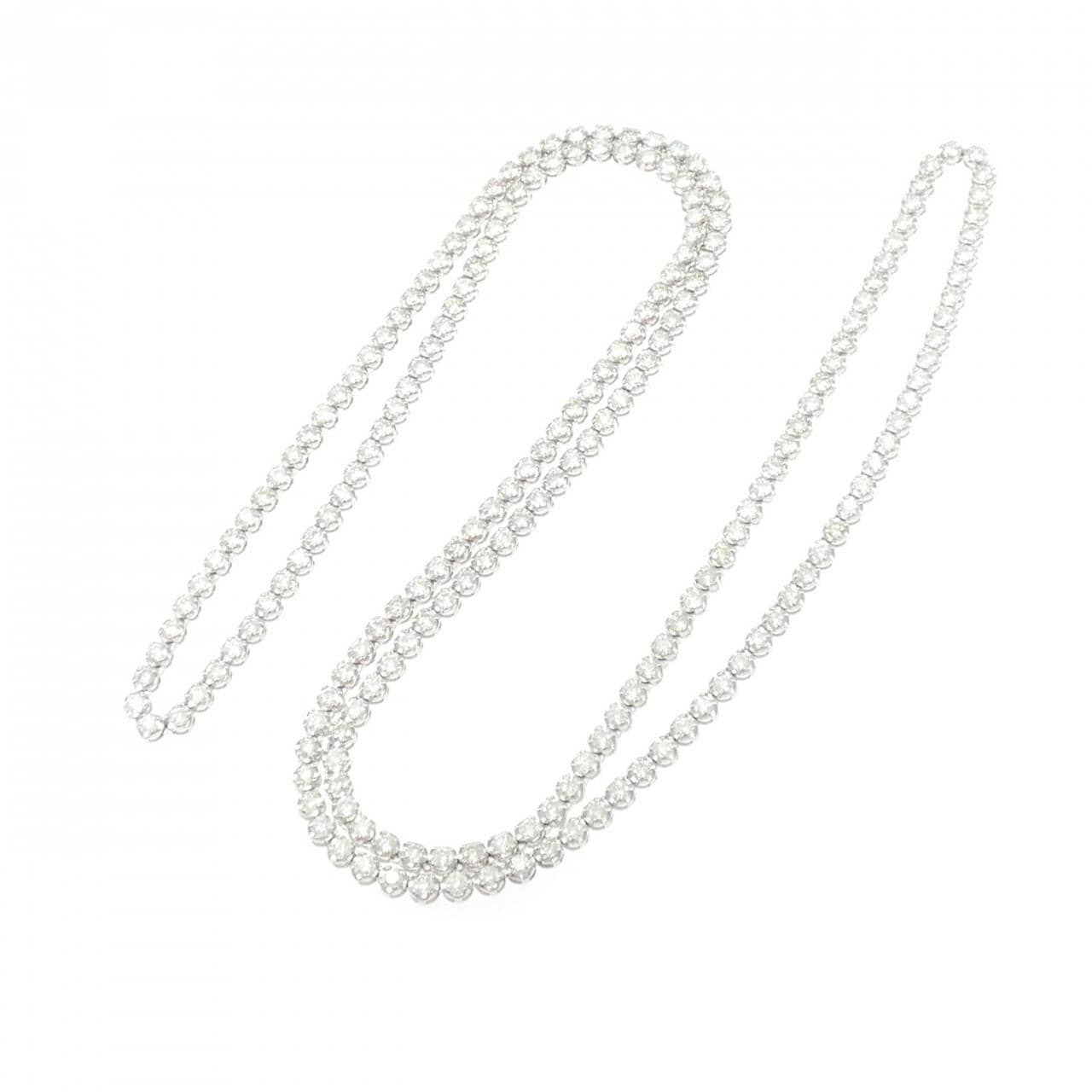 PT900 ダイヤモンド ネックレス 10.01CT