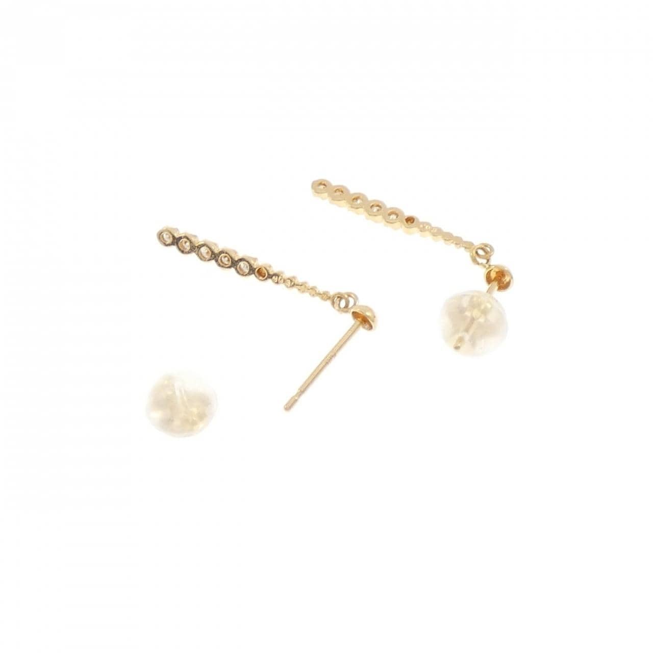 K18YG ダイヤモンド ピアス 0.10CT