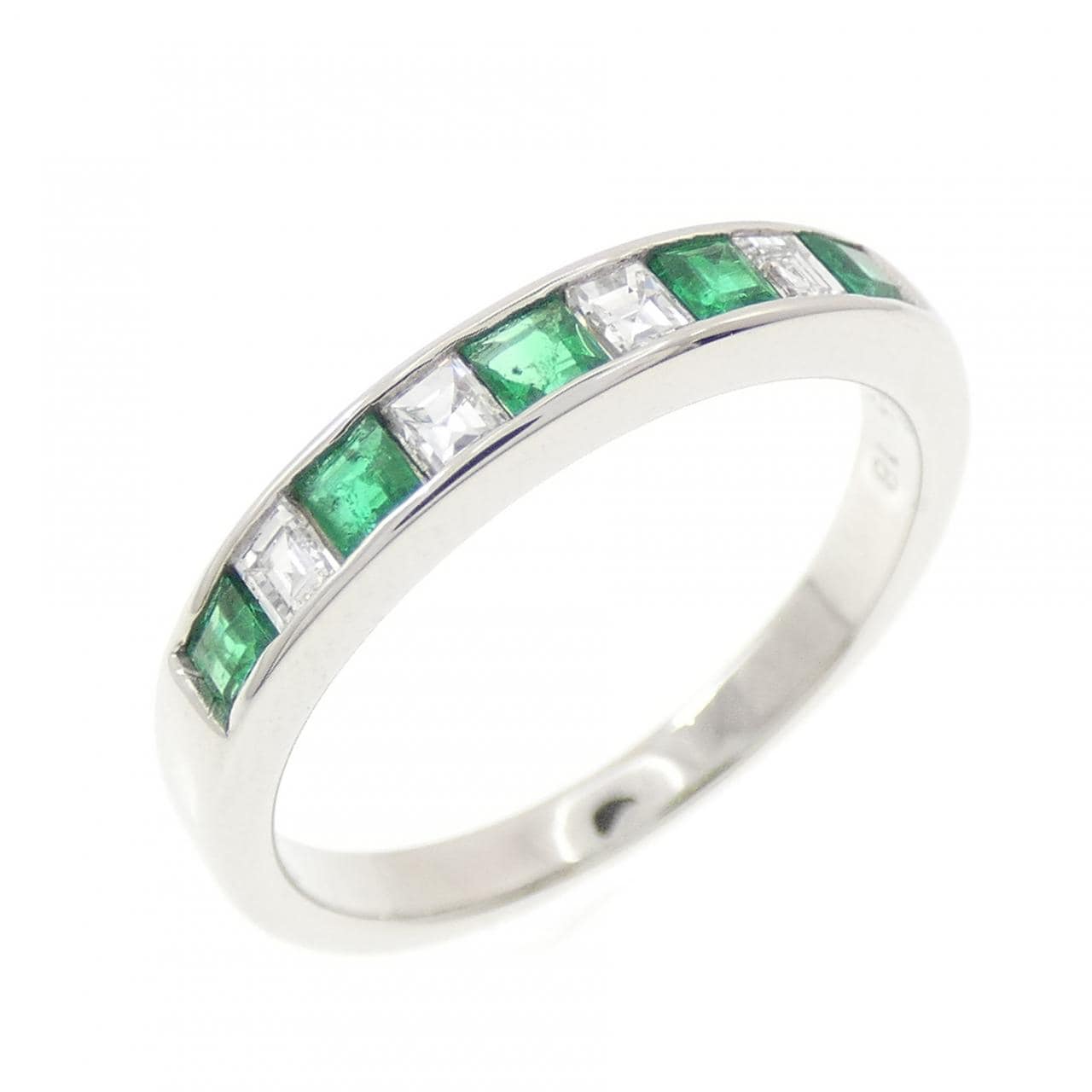 PT900 エメラルド リング 0.18CT