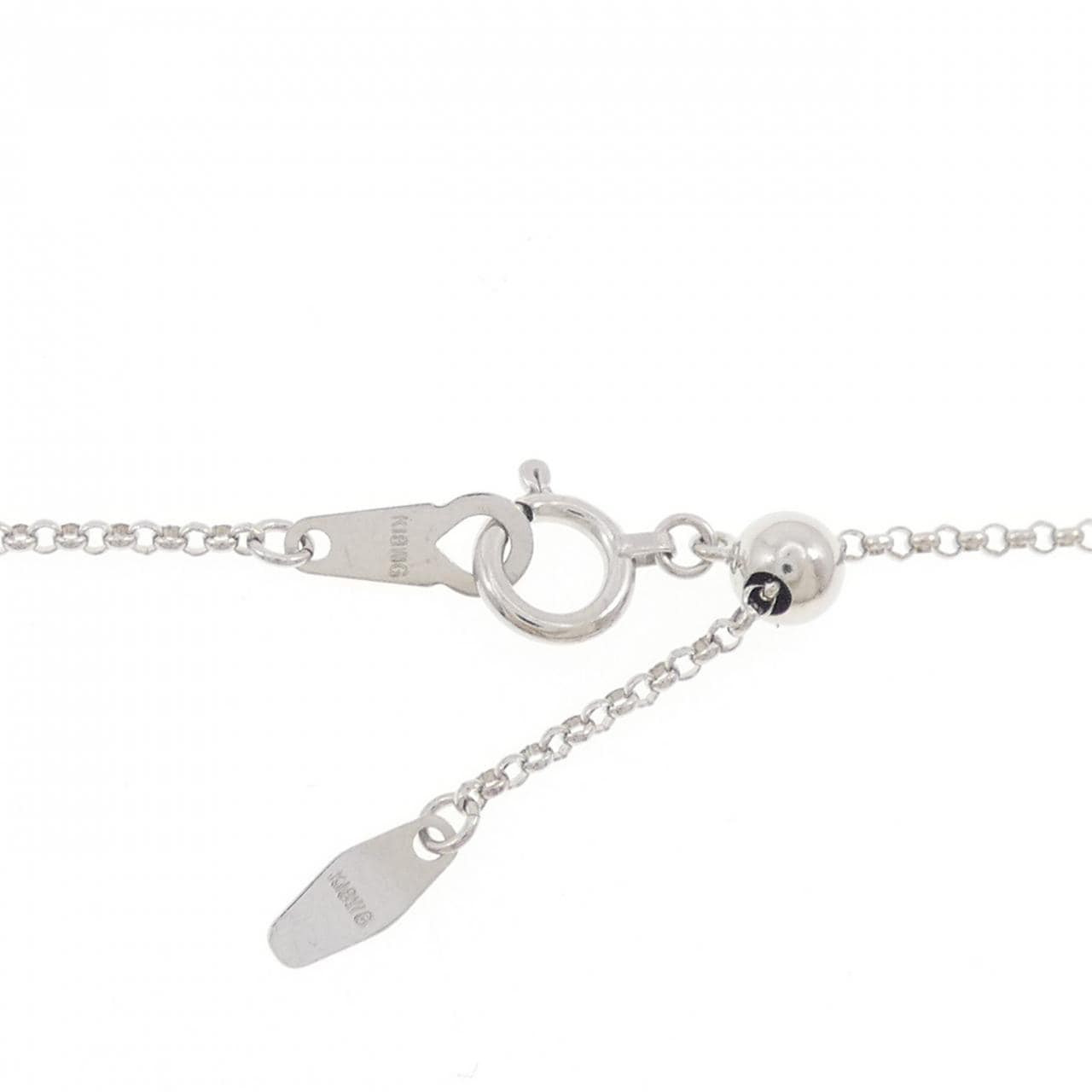 K18WG クロス ダイヤモンド ネックレス 2.00CT