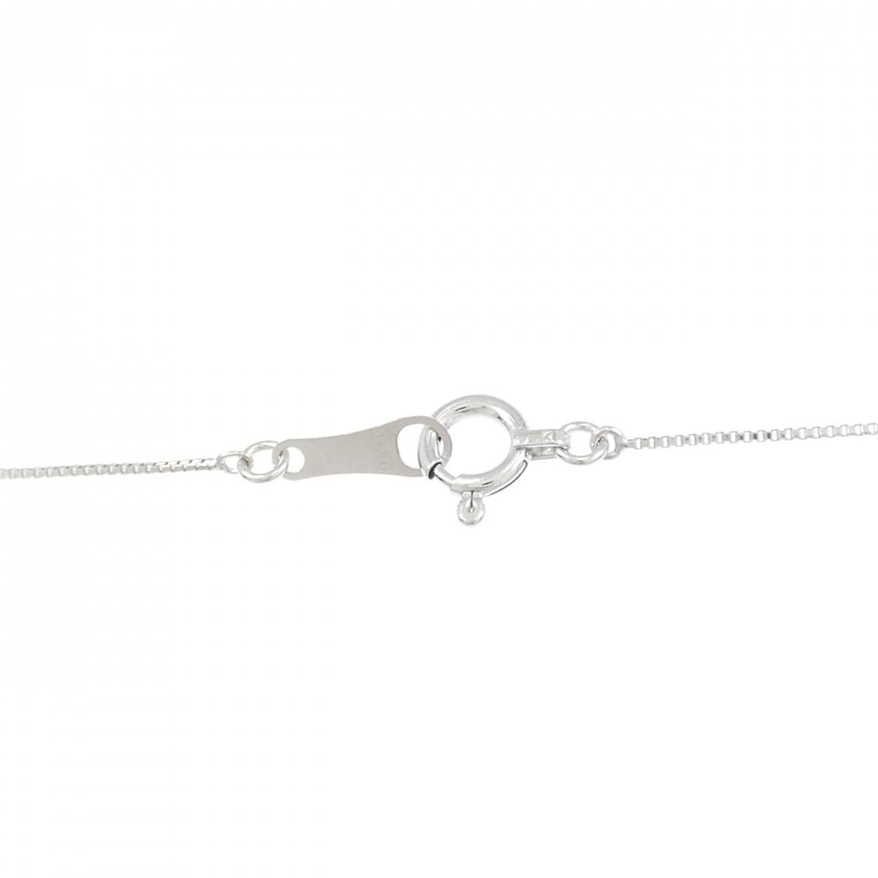 K18WG ハート ダイヤモンド ネックレス 0.01CT