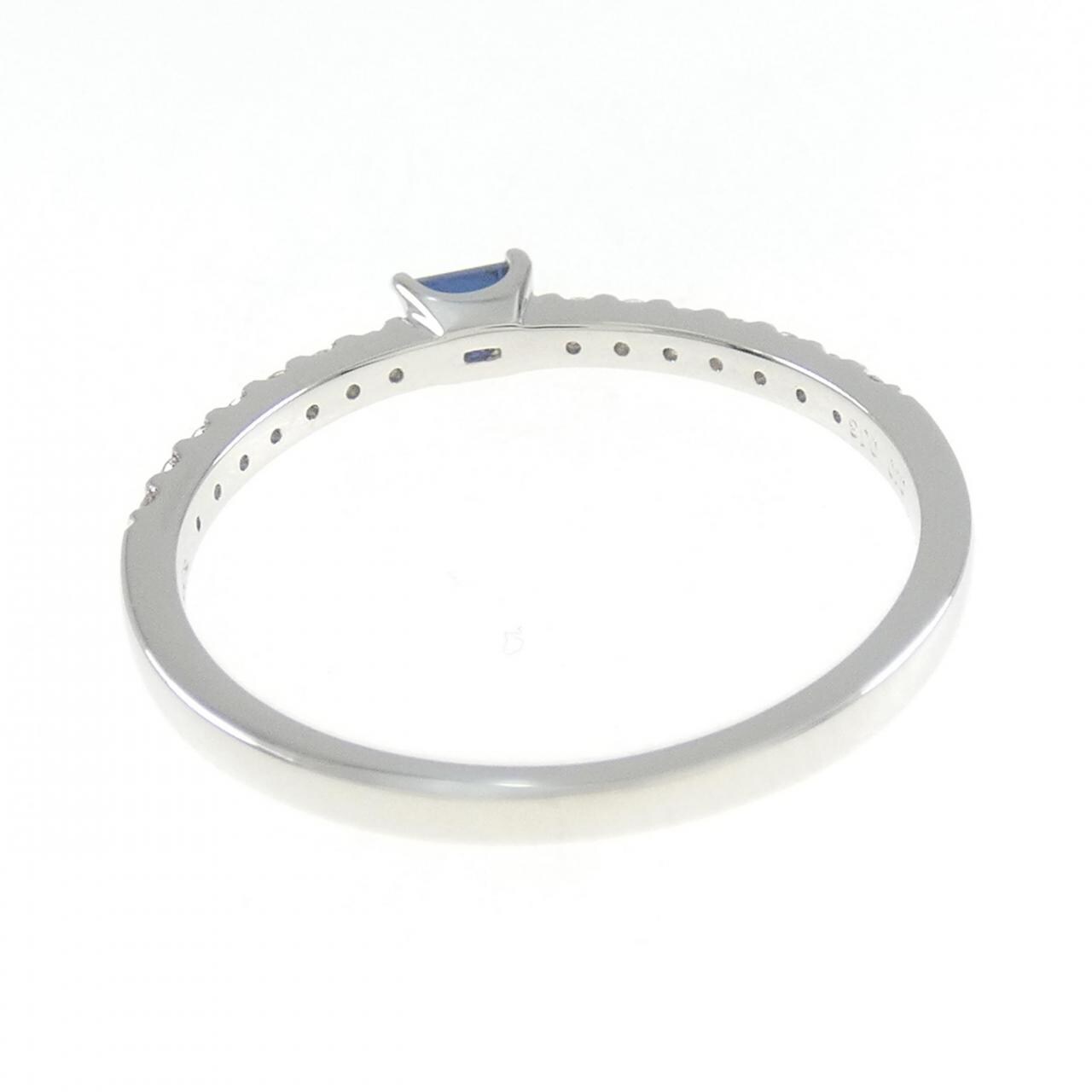 【新品】PT サファイヤ リング 0.10CT
