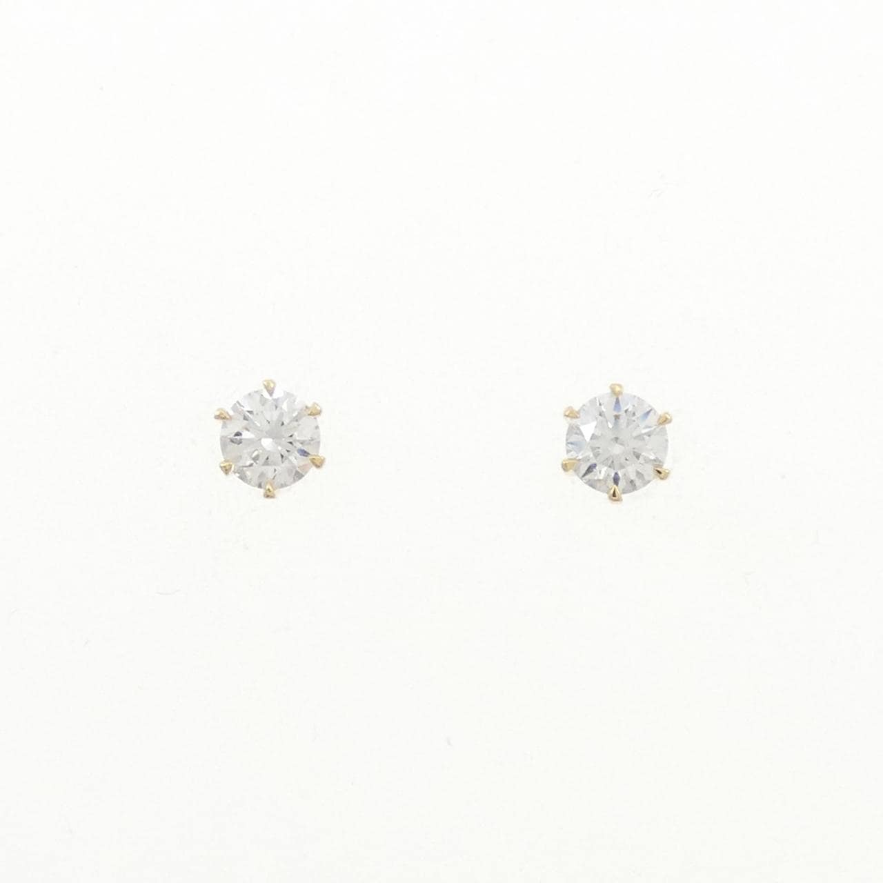 【リメイク】K18YG/ST ダイヤモンド ピアス 0.250CT 0.259CT G VS1-2 EXT H&C