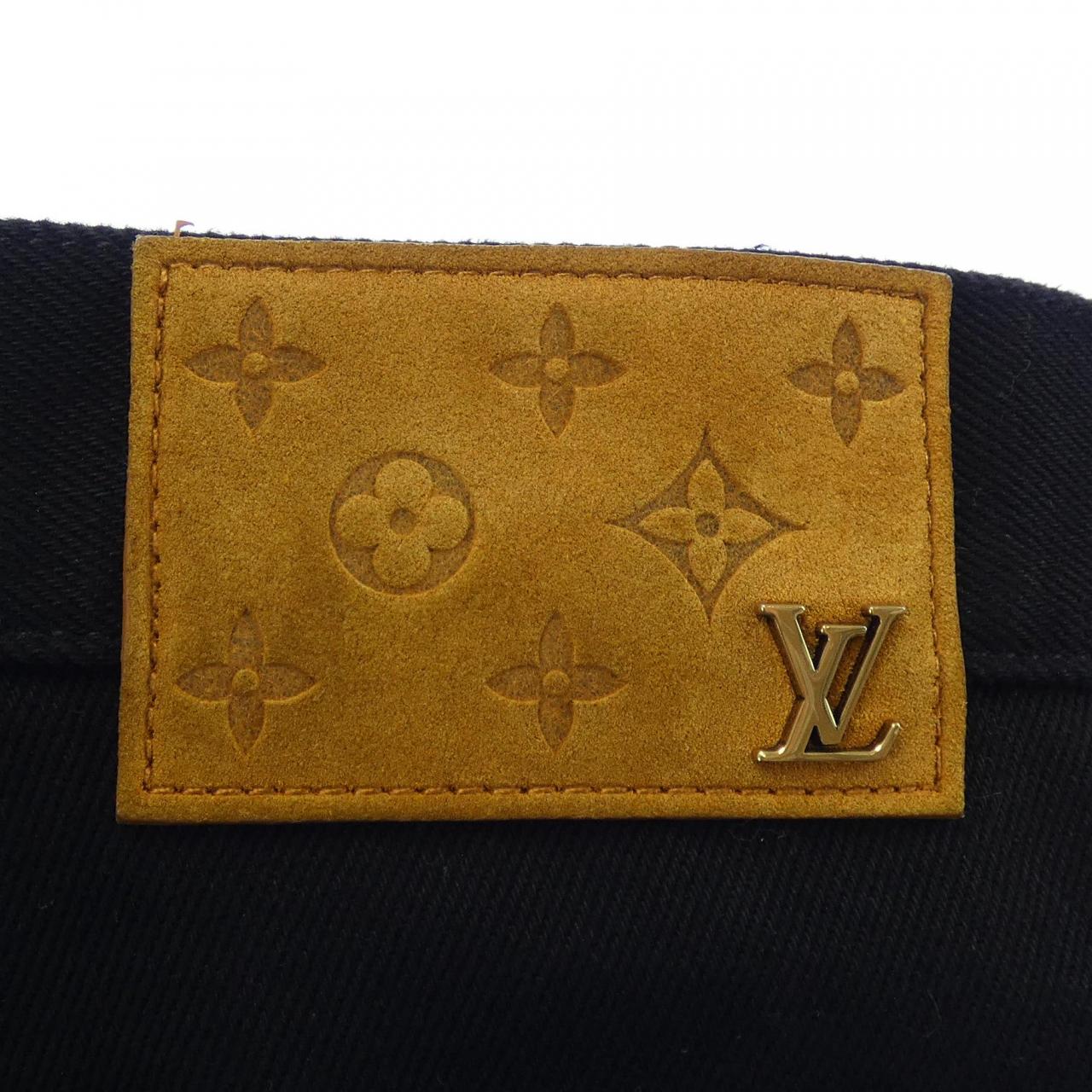 ルイヴィトン LOUIS VUITTON モノグラムディテールカーペンターデニムパンツ HND10WOK4 ジーンズ