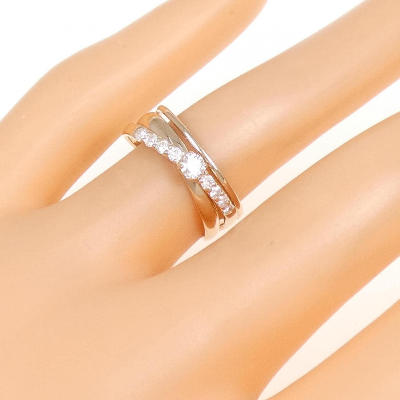 K18PG ダイヤモンド リング 0.33CT