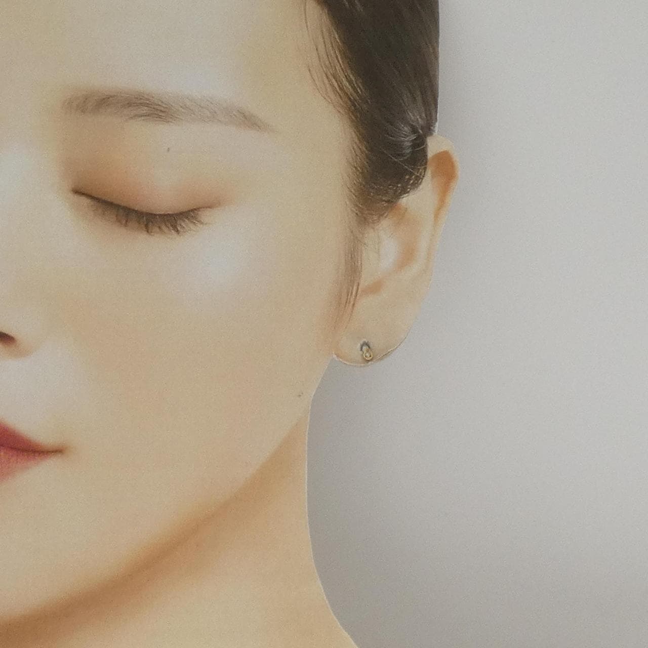 K18YG ダイヤモンド ピアス 0.02CT