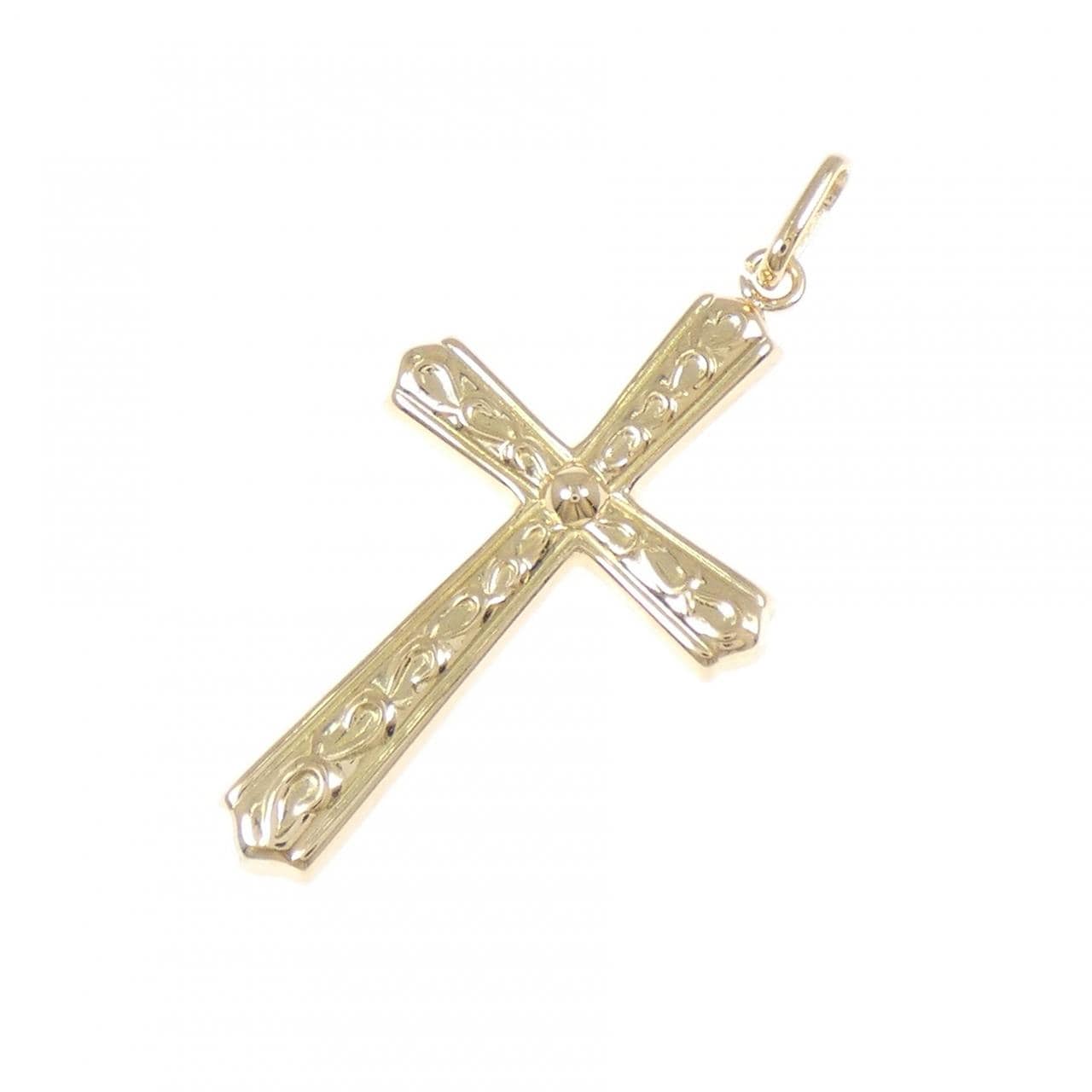 K18YG クロス ペンダント