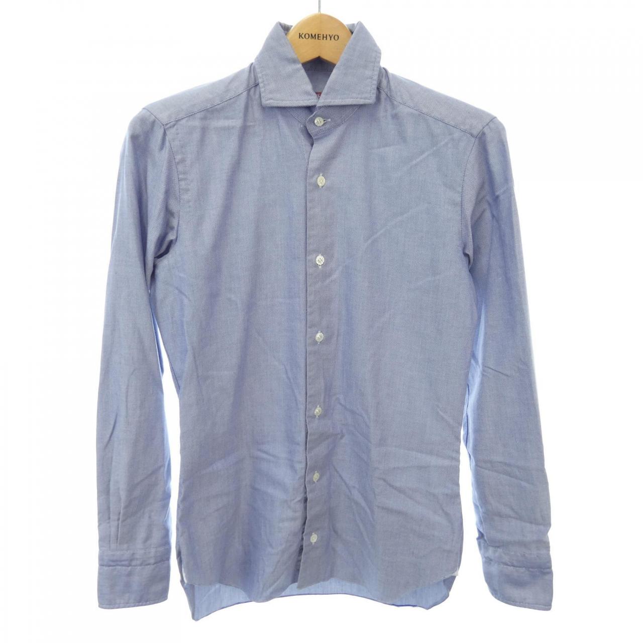 定価3,9万円の6割引バルバ BARBA新品イタリア製長袖ドレスシャツ44-XLコットン100％