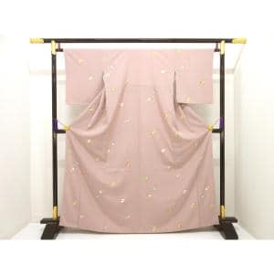 【未使用品】小紋　友禅金彩加工