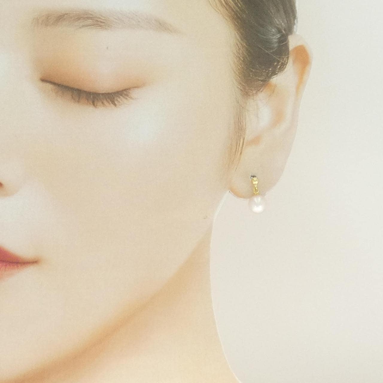 K18YG アコヤパール ピアス 7.2mm