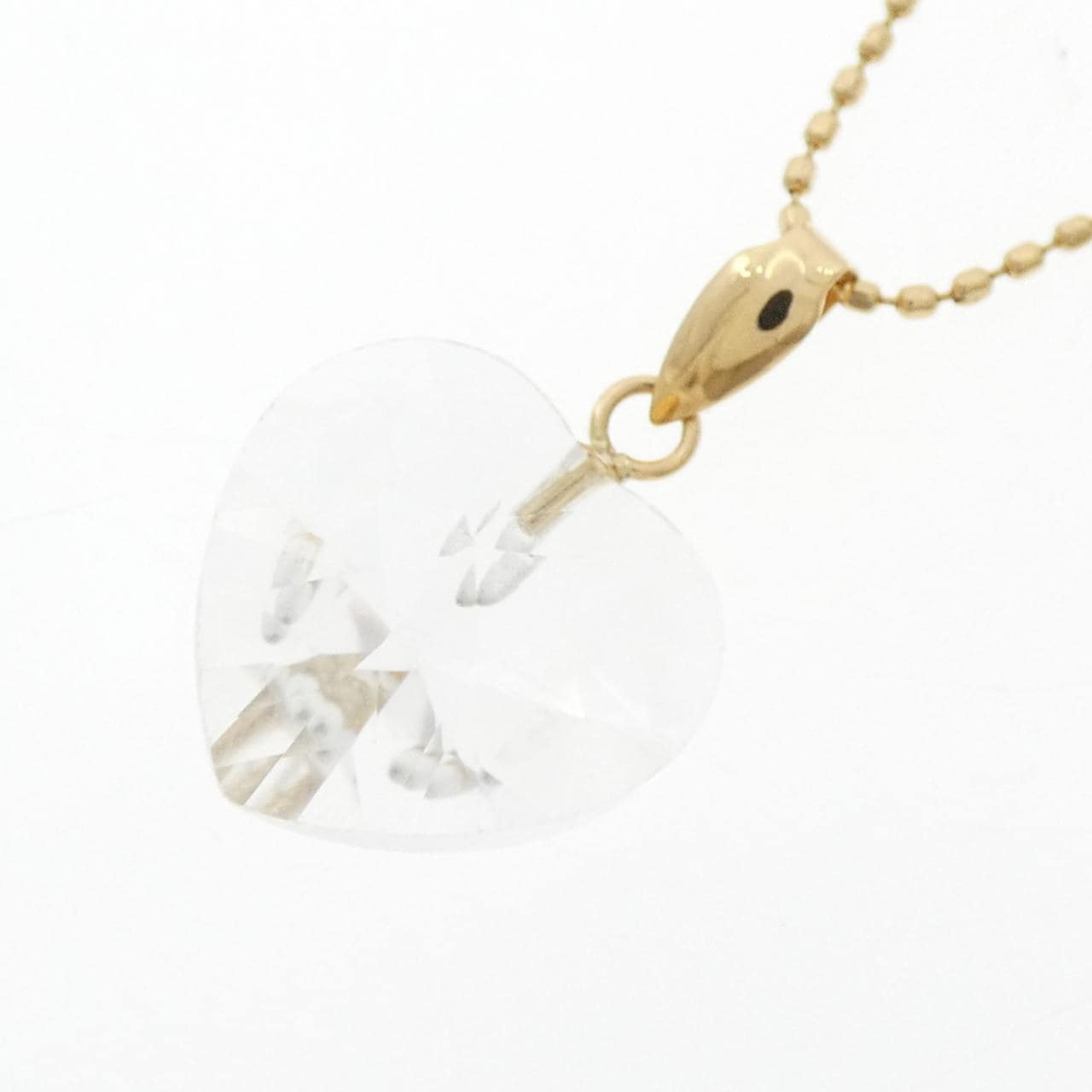 K18YG Heart Quartz Necklace