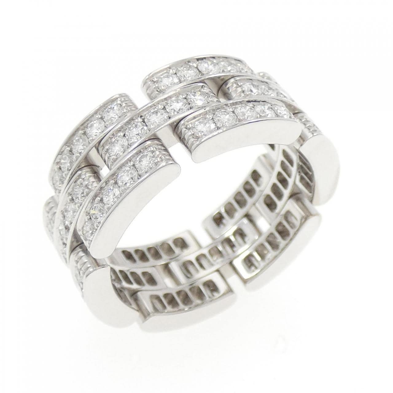 Cartier maillon panthère full diamond ring