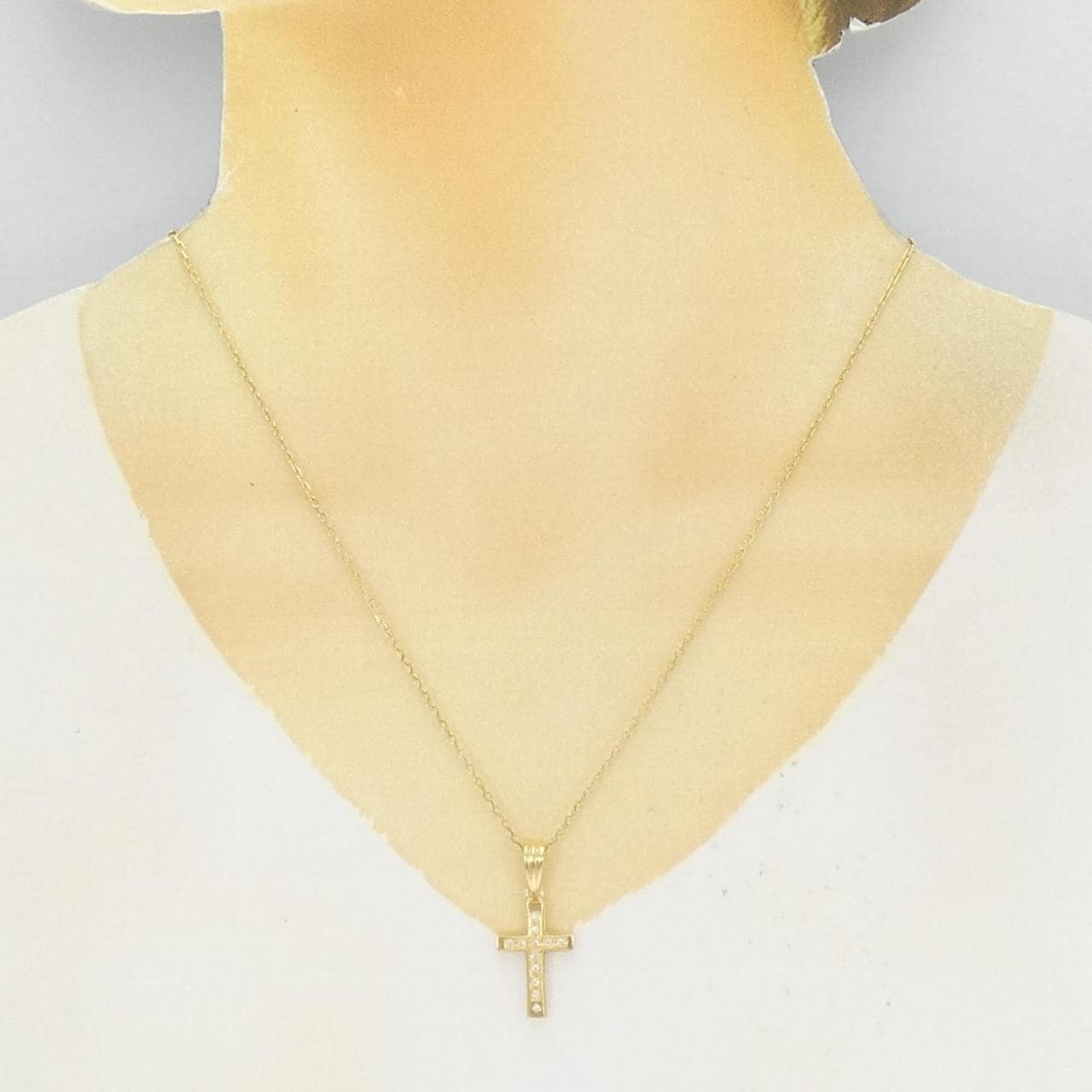 シンパシーオブソウル クロス ダイヤモンド ネックレス 0.10CT