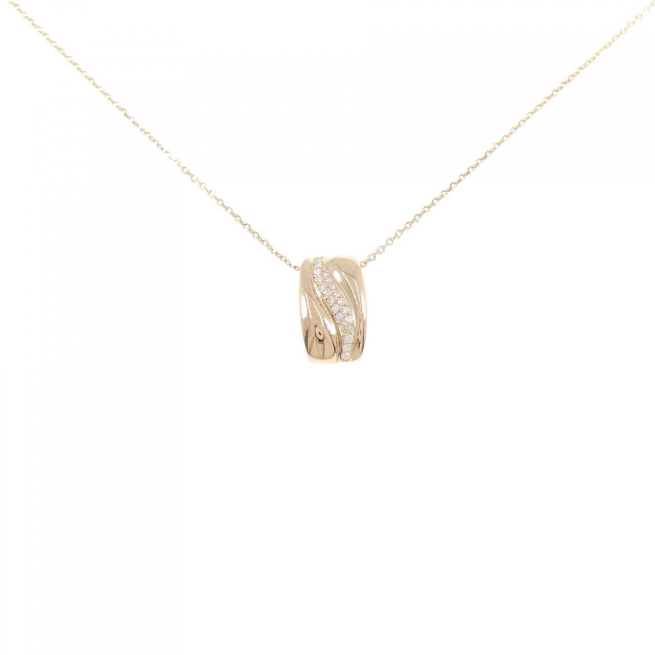 K18PG ダイヤモンド ネックレス 0.14CT