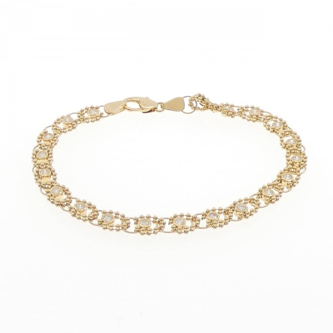 K18YG ダイヤモンド ブレスレット 1.09CT