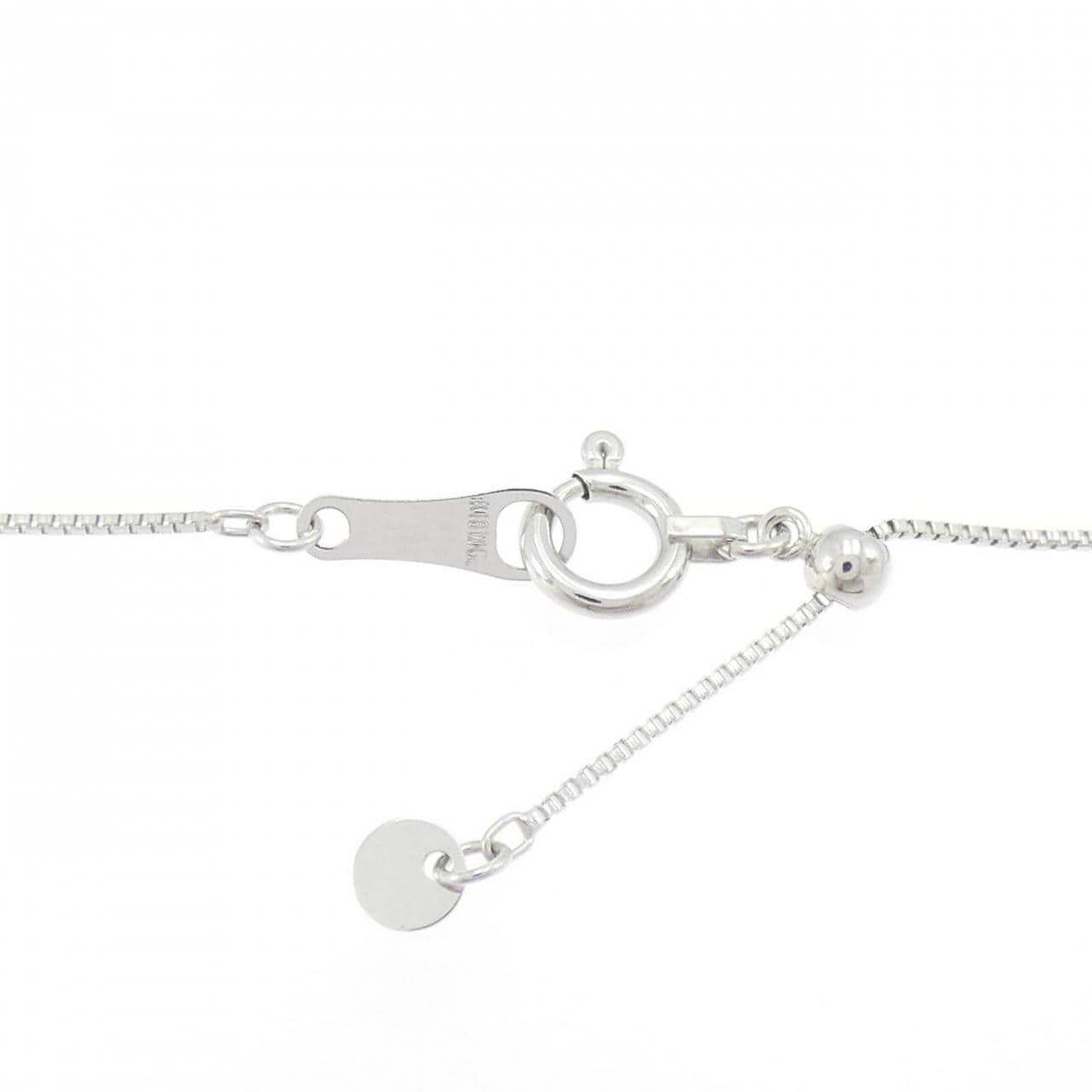 K18WG 2WAY クロス サファイヤ ネックレス 0.45CT