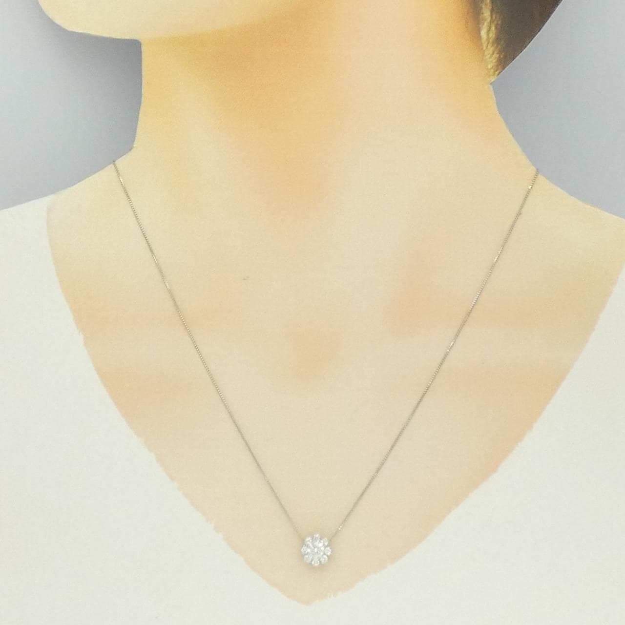 PT900/PT850 ダイヤモンド ネックレス 0.301CT G SI1 Good