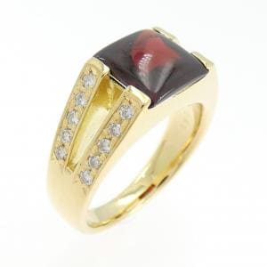 K18YG ガーネット リング