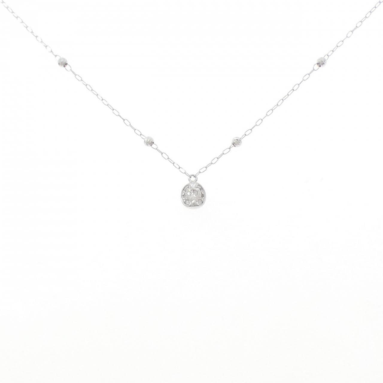 K10WG ダイヤモンド ネックレス 0.10CT