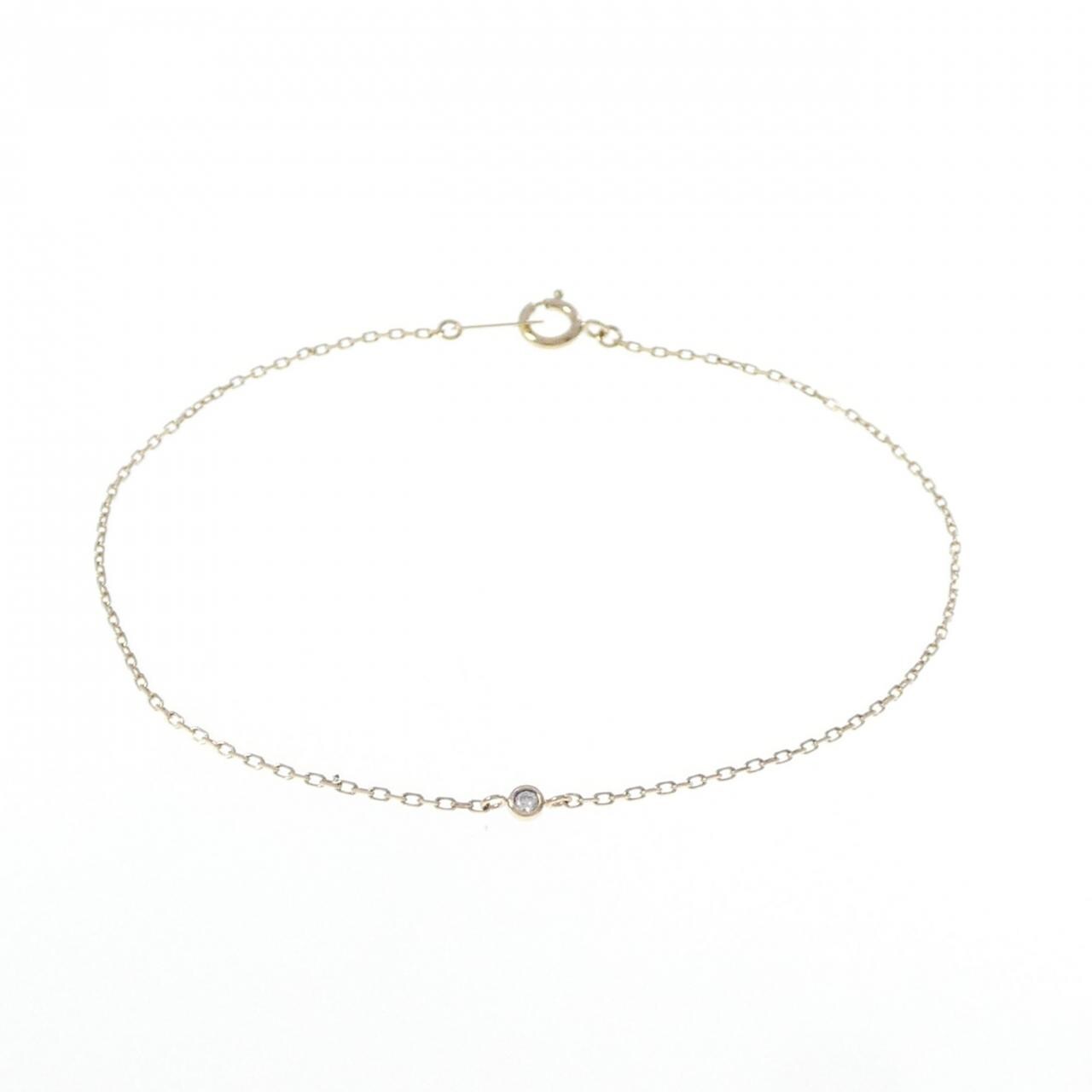 K10YG ダイヤモンド ブレスレット 0.01CT