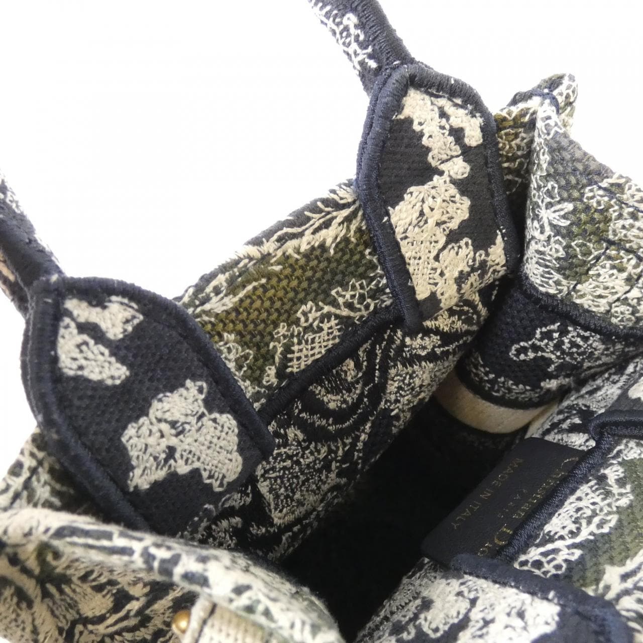 クリスチャンディオール REVERSE TOILE DE JOUY ディオール ブック トート ミニ バーティカル バッグ  S5555CRGO バッグ