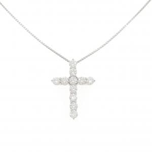 PT900/PT850 クロス ダイヤモンド ネックレス 1.006CT
