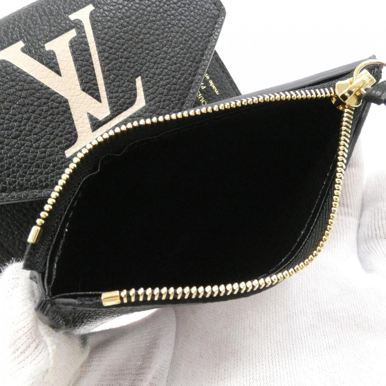 LOUIS VUITTON雙色Monogram Empreinte Portefeuille Victorine M80968 皮夾