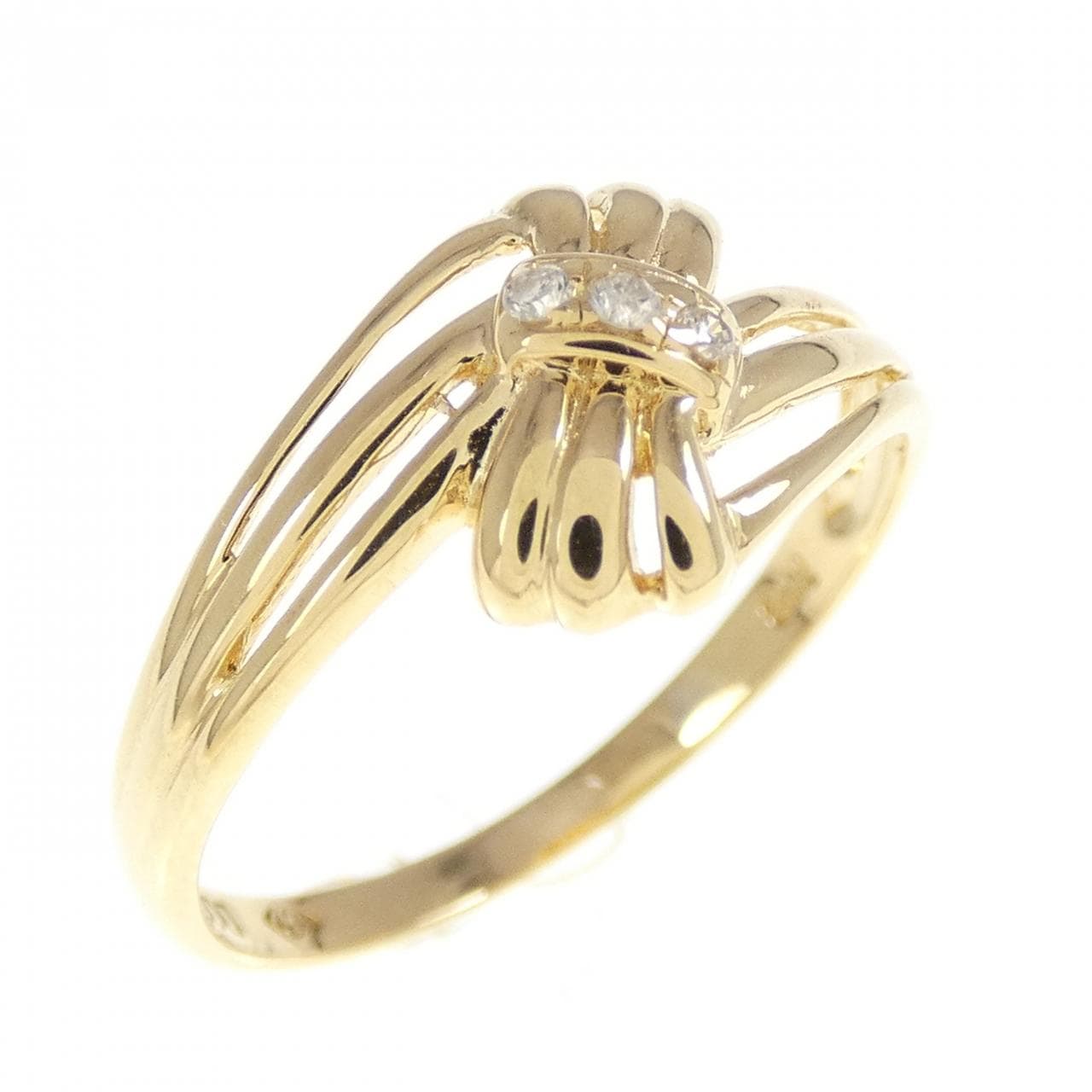 K18YG ダイヤモンド リング 0.03CT