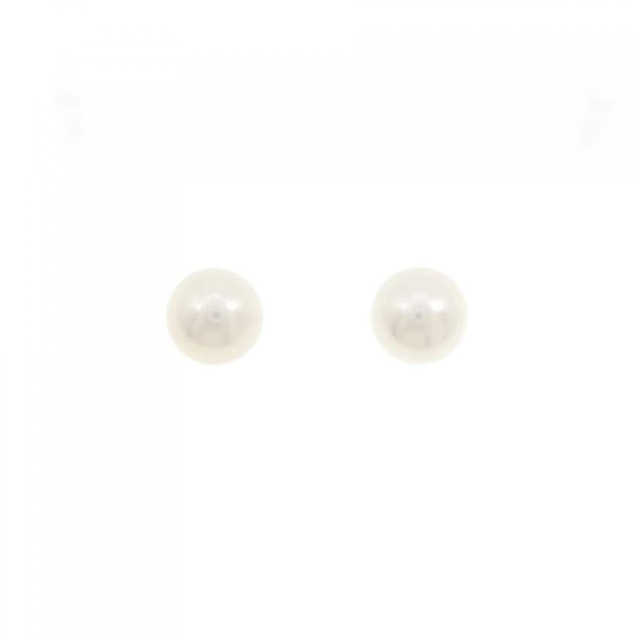 K14WG Akoya pearl earrings 7.3mm