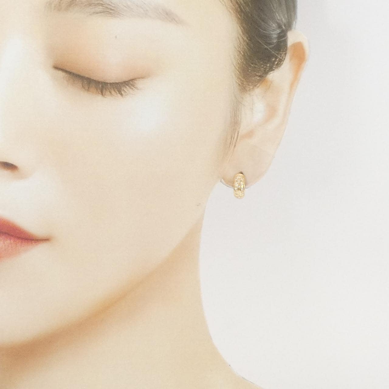 K18YG ダイヤモンド ピアス 0.16CT