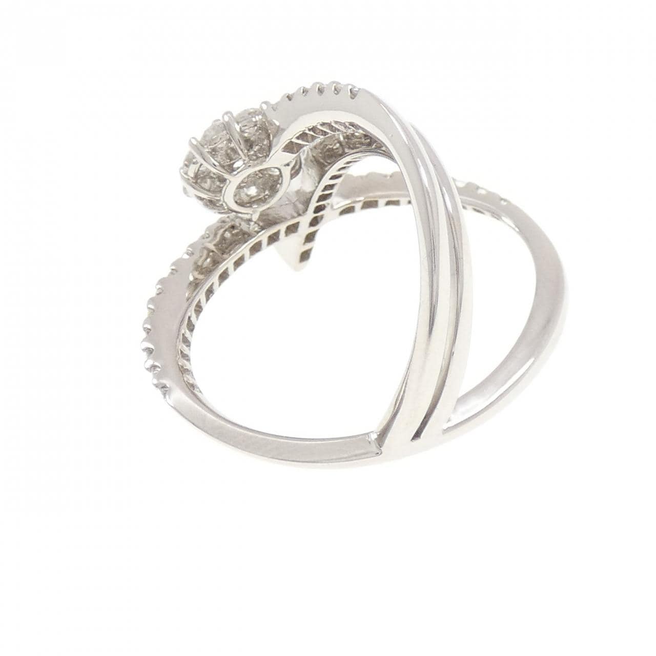 18KWG ダイヤモンド リング 0.18CT