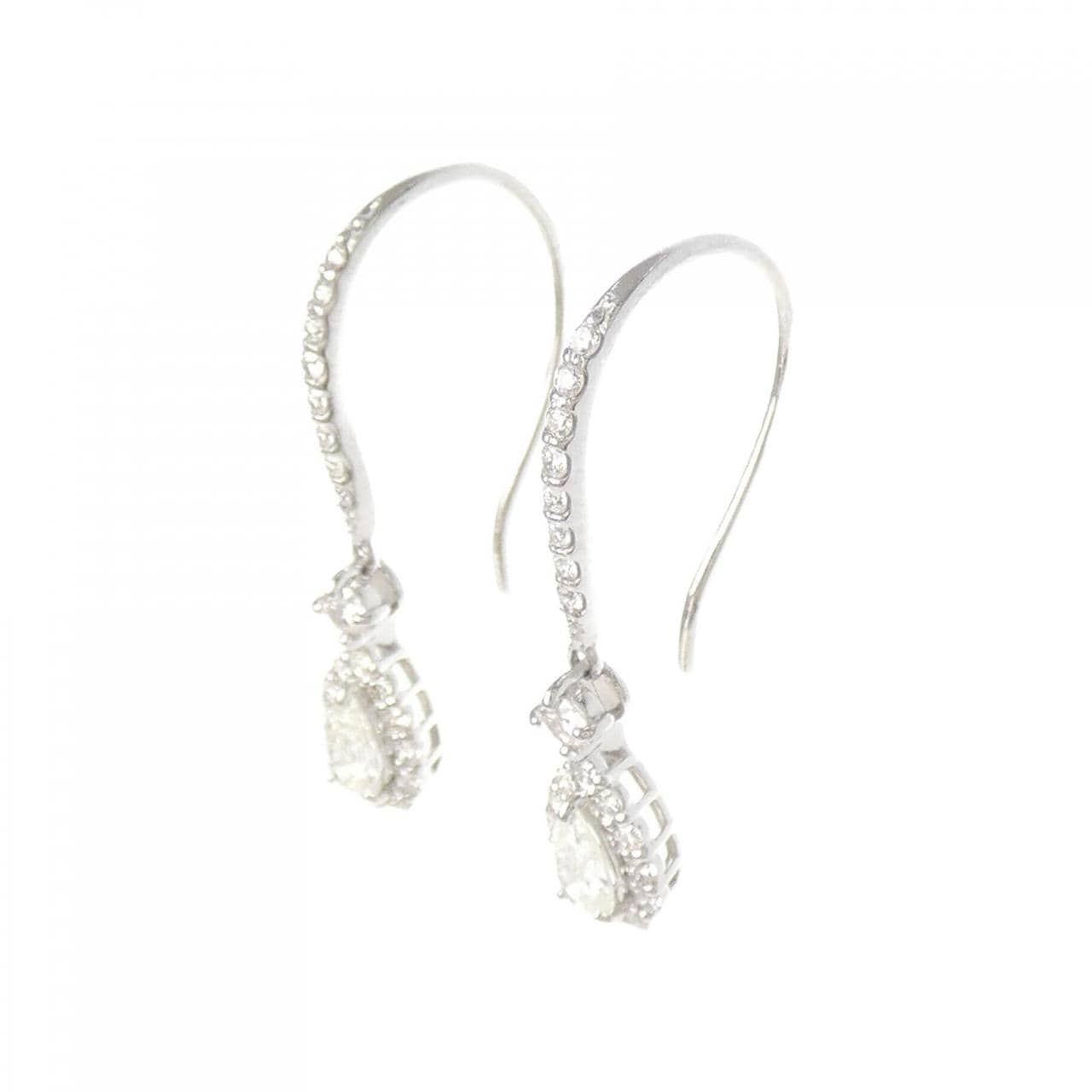 【新品】PT950 ダイヤモンド ピアス 0.60CT