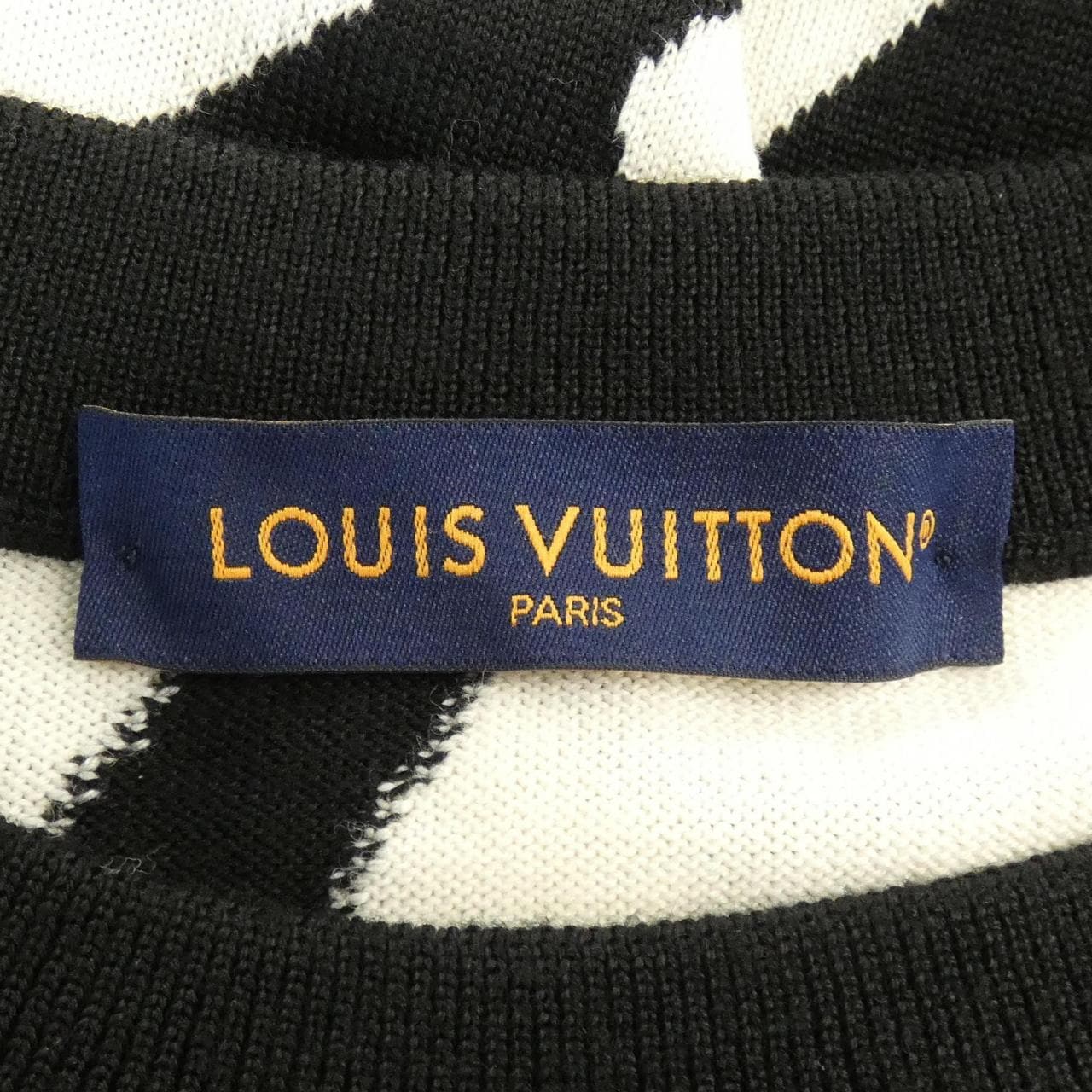 ルイヴィトン LOUIS VUITTON LVアブストラクトハウンドトゥースクルーネック HON34WT26 ニット