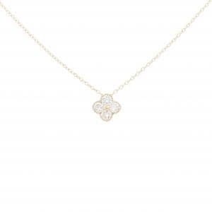 【リメイク】K10YG フラワー ダイヤモンド ネックレス 0.20CT