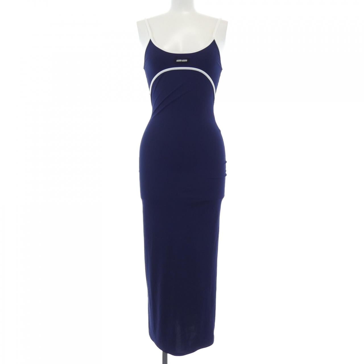 ミュウミュウ MIU MIU STRETCH JERSEY MIDI DRESS MF5683 SOOO 122R ワンピース