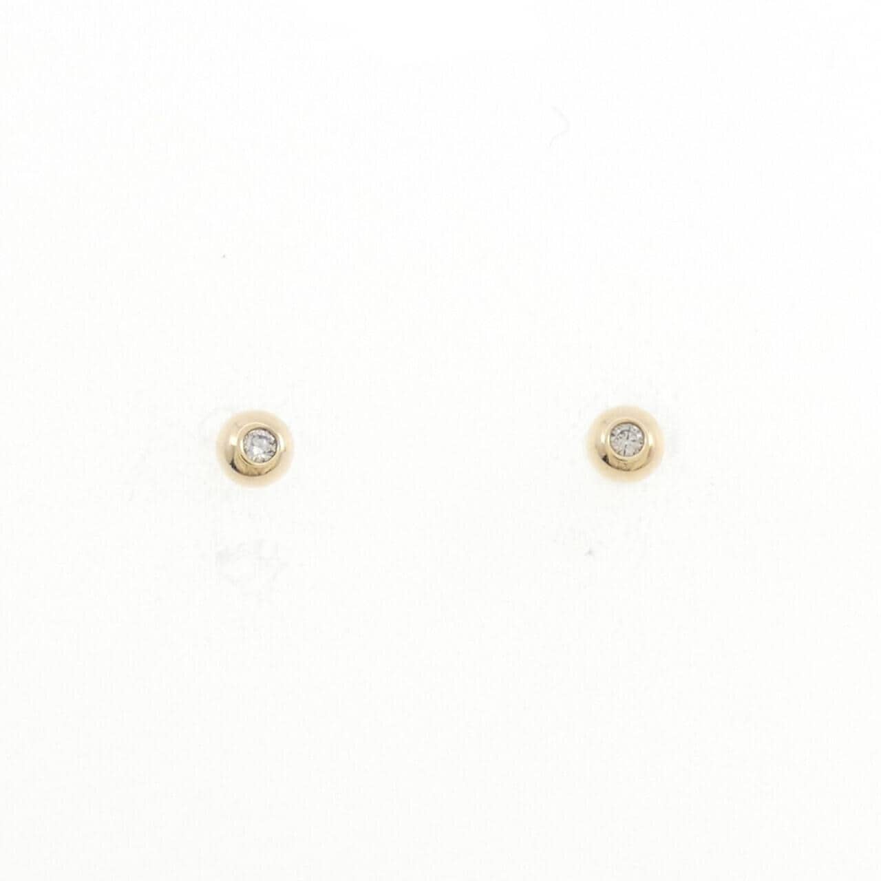 K10YG ダイヤモンド ピアス 0.02CT
