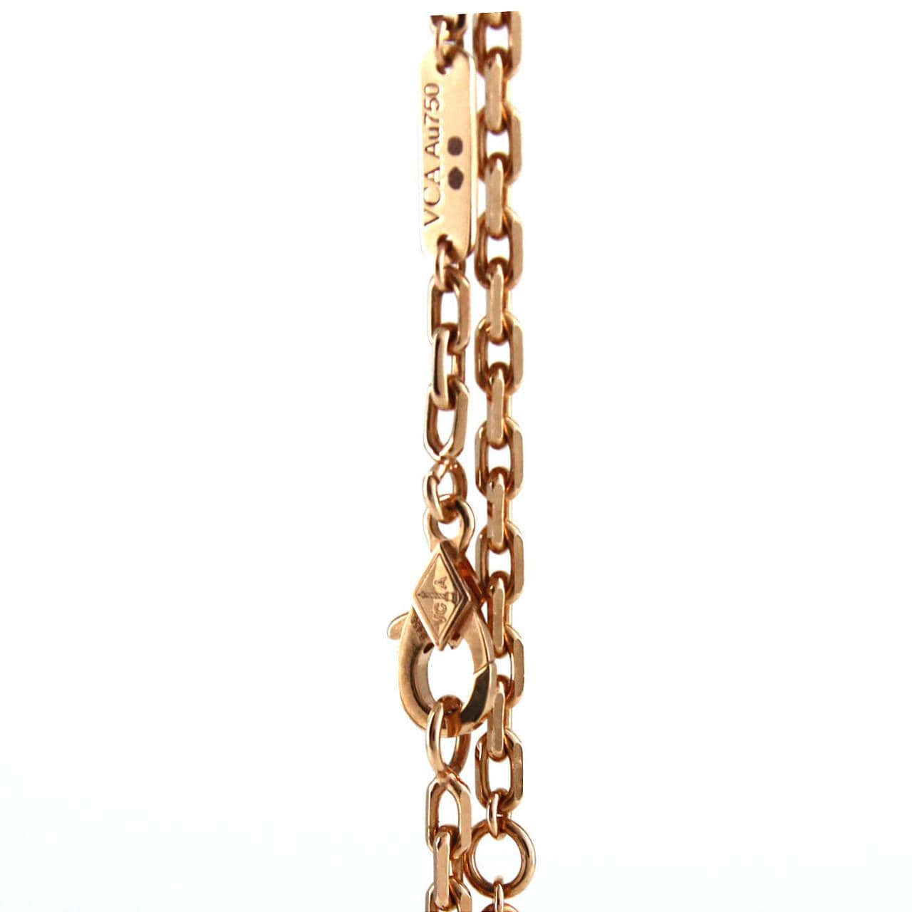 ヴァンクリーフ&アーペル アルハンブラシークレットペンダントウォッチ PG VCARO8ZV00 PG･RG クォーツ