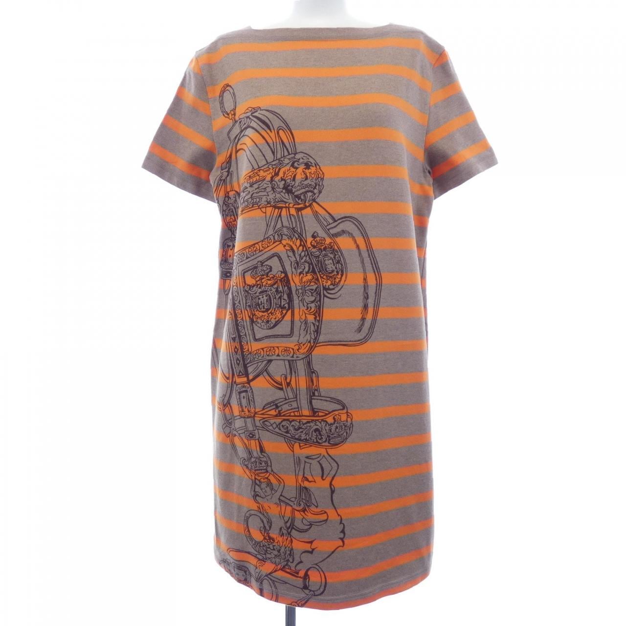 エルメス HERMES ESPRIT MARAINIERE *17-7746 カットワンピース