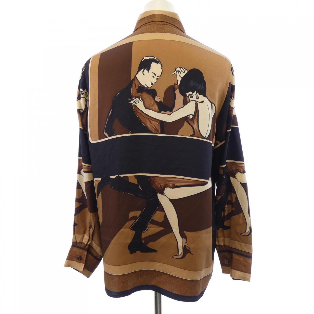 エルメス HERMES SWINGING SAINTGERMAIN sh617 ツイルレーヌ シャツ
