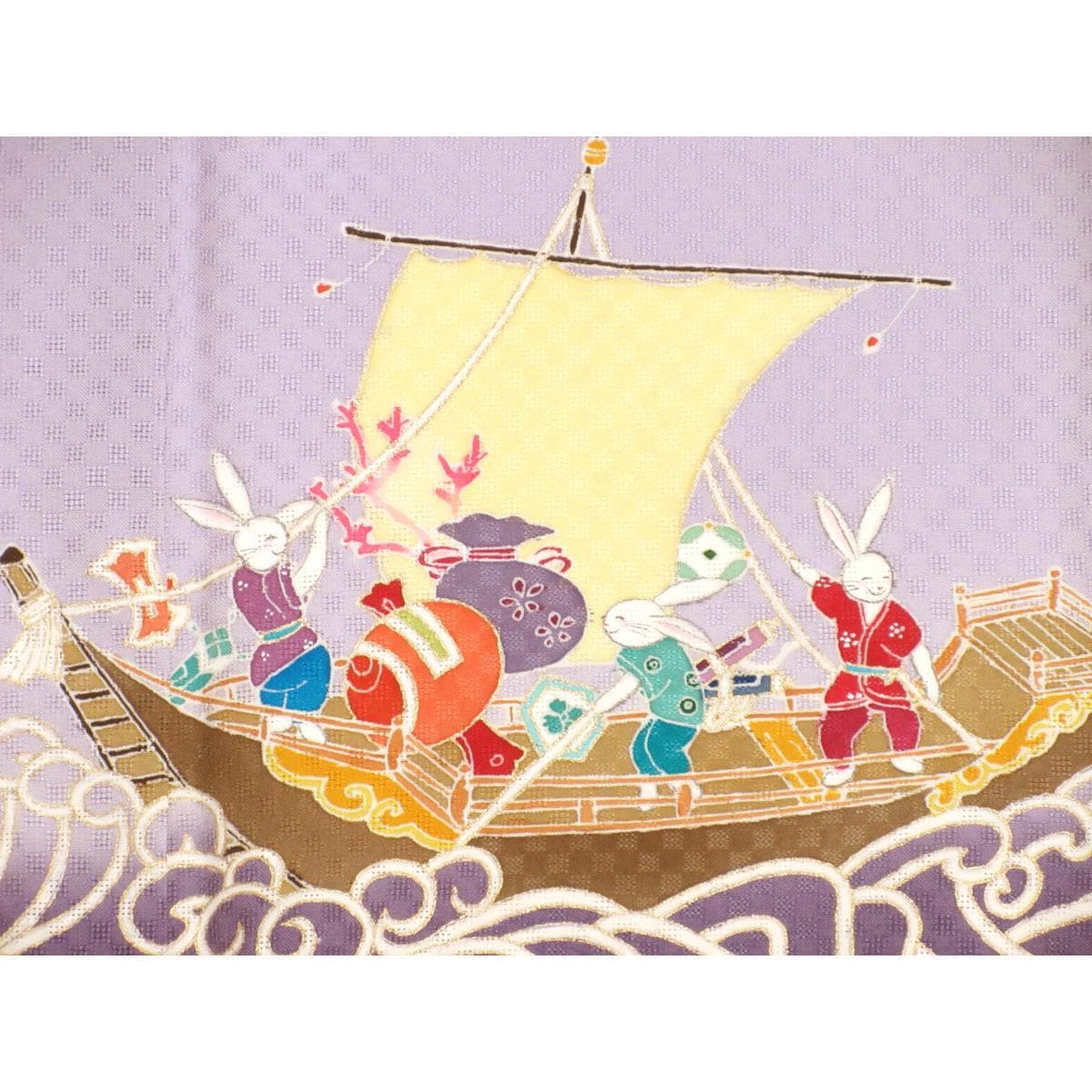 単衣　訪問着　友禅金彩加工　聖ｊｉｎ苑