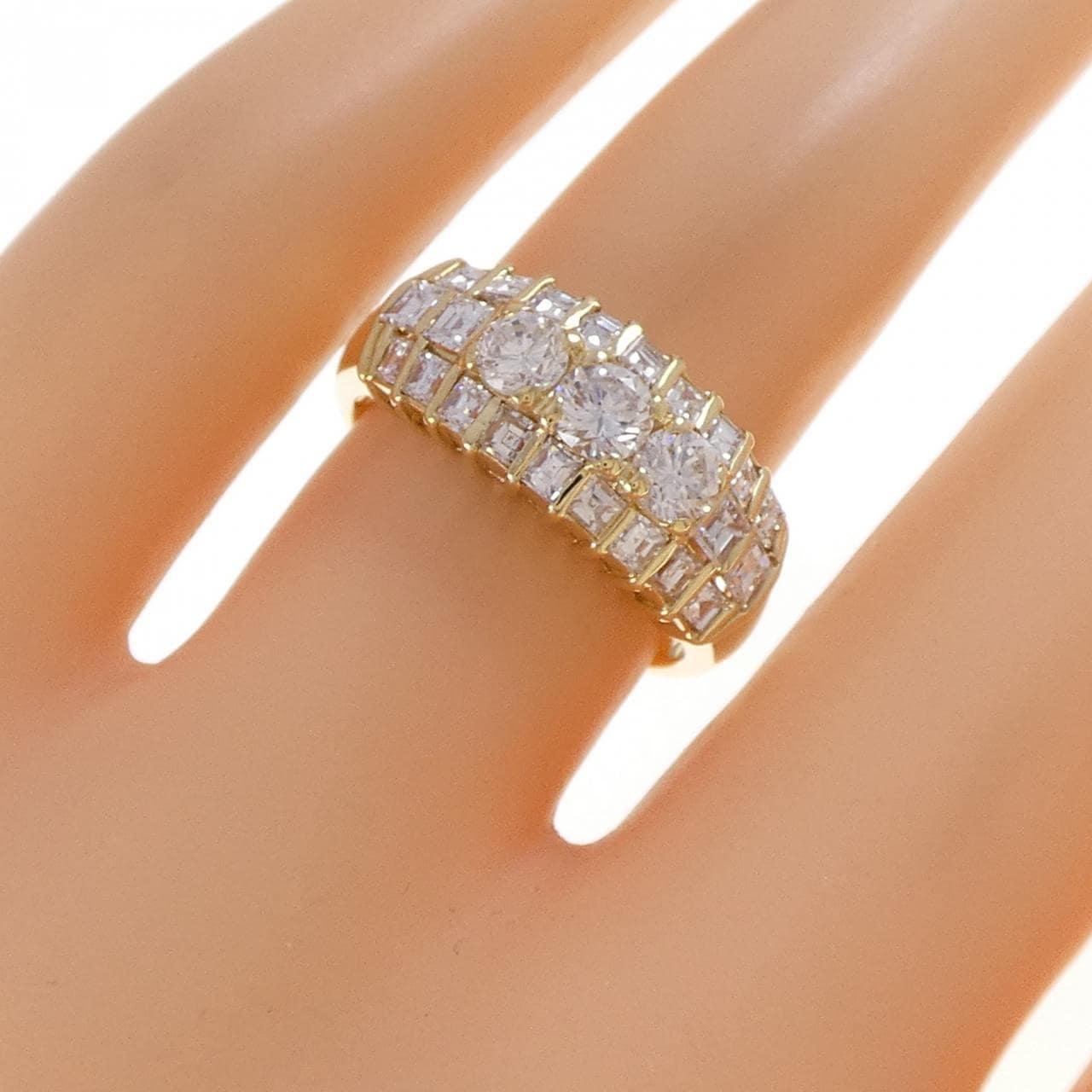 K18YG ダイヤモンド リング