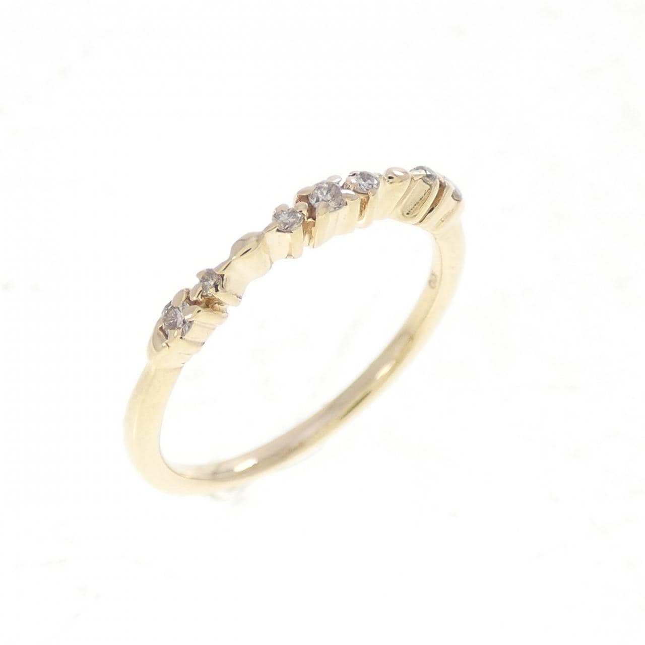 K10YG ダイヤモンド ピンキーリング 0.05CT